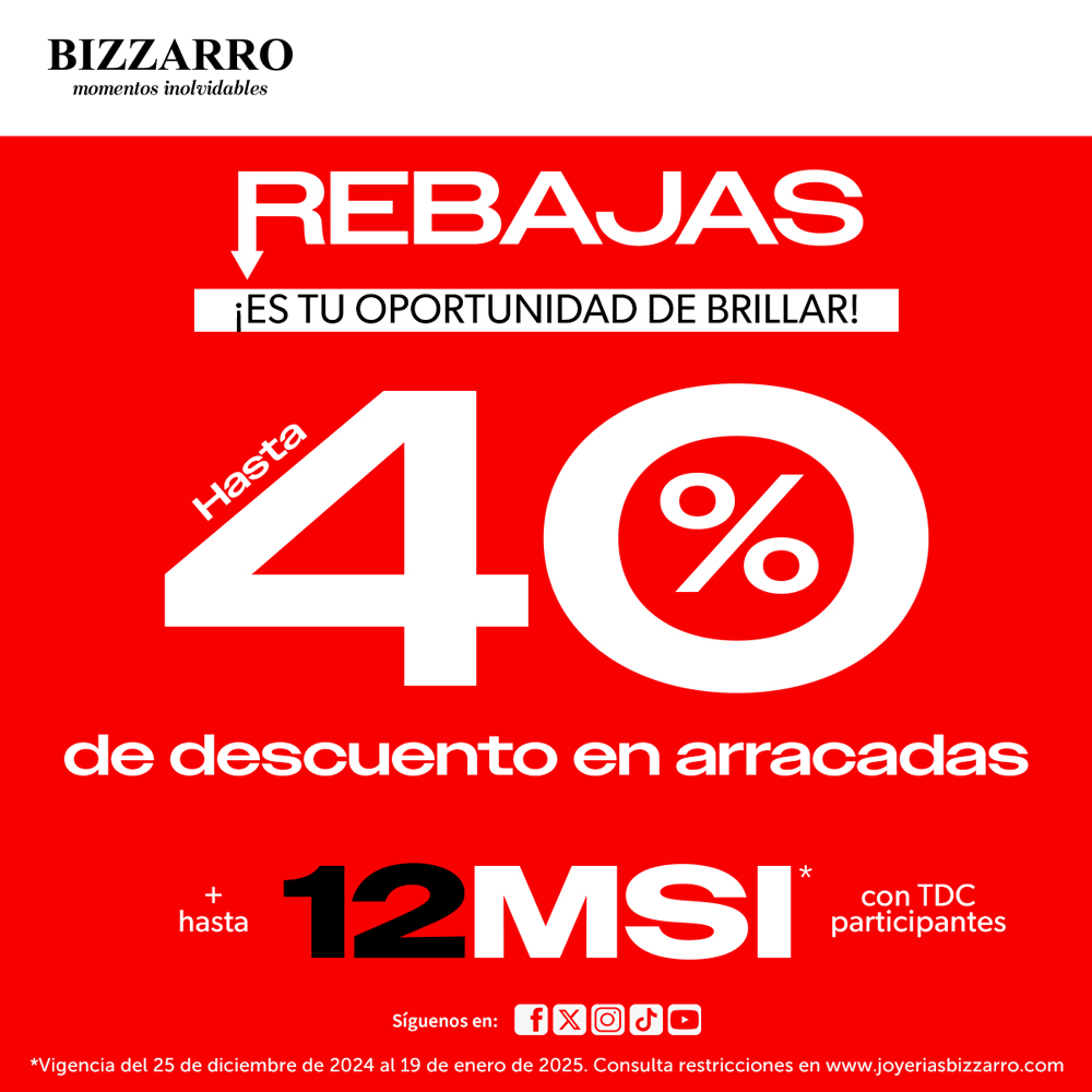 HASTA 40% Y MESES SIN INTERESES