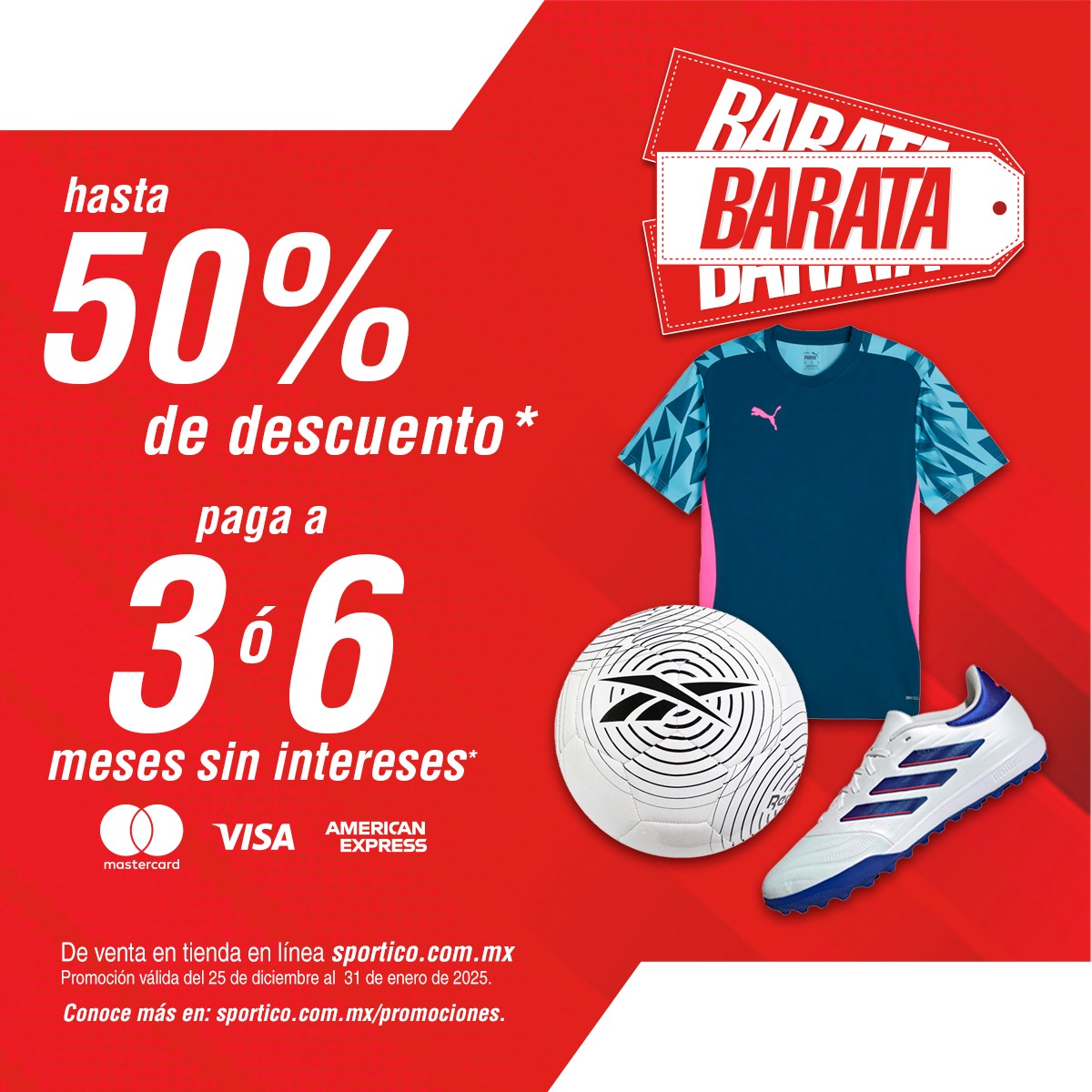 HASTA 50%